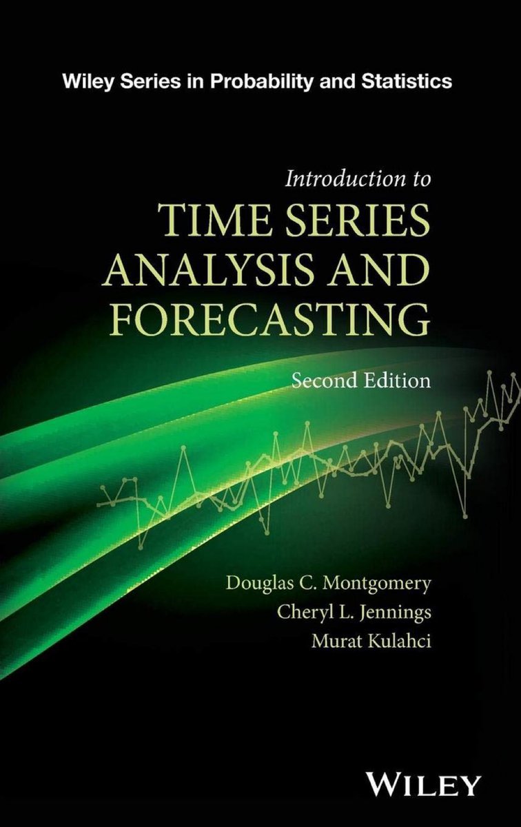 Introduction to #TimeSeries Analysis and #Forecasting [2nd edition] (from the Wiley Series in #Probability and #Statistics): amzn.to/3PYxMW3 ———— #DataScience #PredictiveAnalytics #MachineLearning #AI #Mathematics