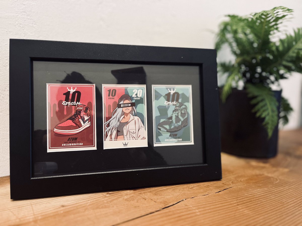 #ゲームマーケット春2024 で使用する展示用額縁が届きました👟🔥

かなり良くないですか！？