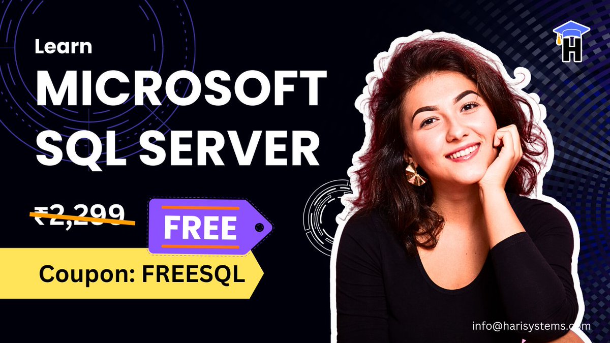 Microsoft SQL Server Bootcamp 2024: Go from Zero to Hero
udemy.com/course/microso…
#database #query #datascience #mssql #sql #fullstack #js #development #courses #udemy #udemycoupon #france #world #germany #spain #software #developer #countries #daily #italy #harisystems #excel