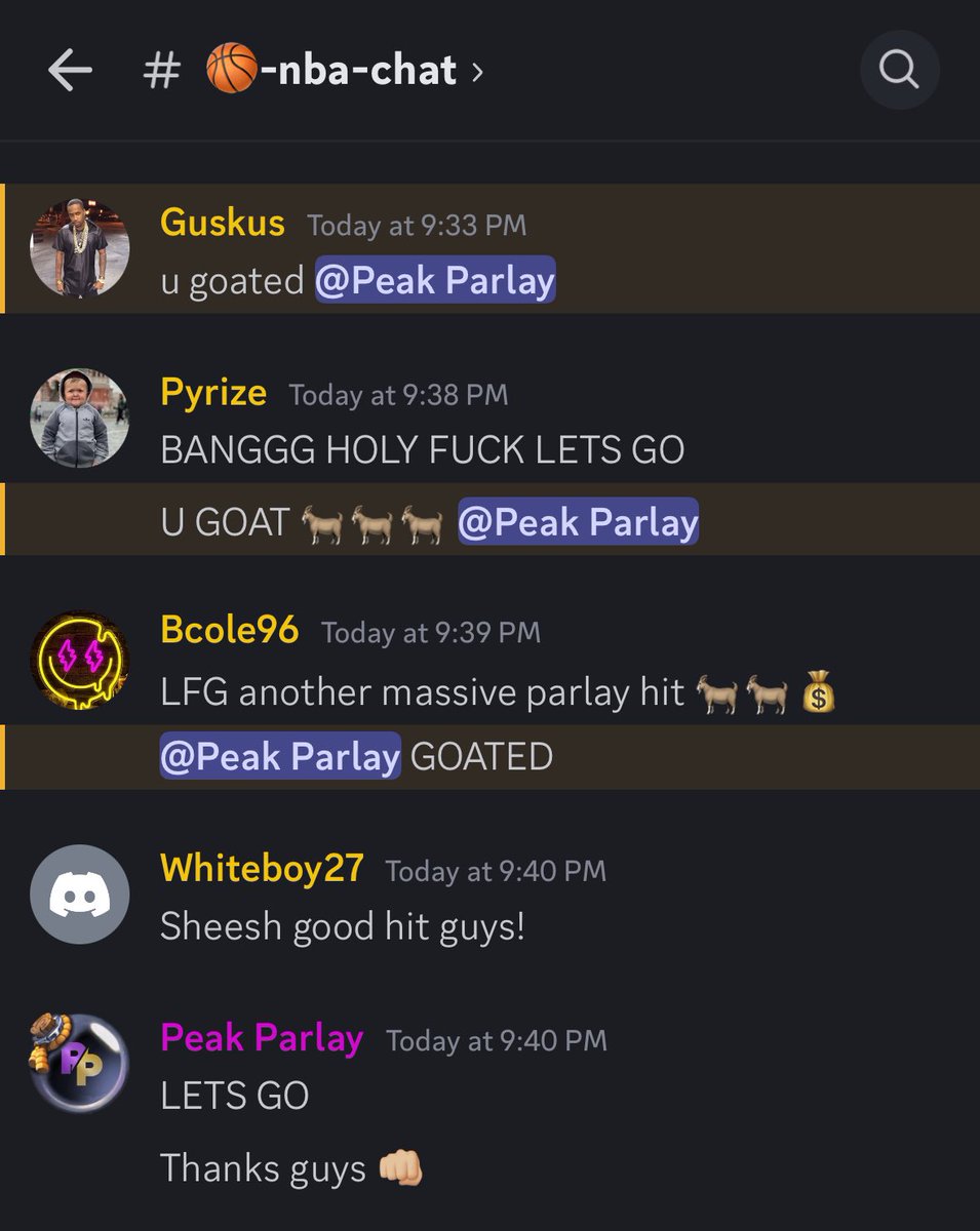 Discord was hype after tonight’s wins 🔥

#GamblingTwitter #GamblingX #NBA