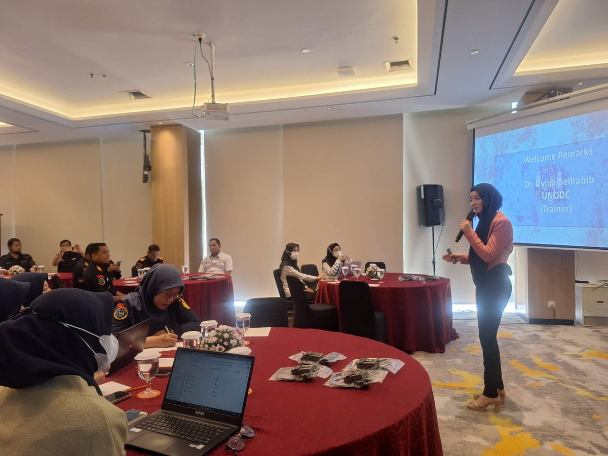 @UNODC_MCP delivers training in Monitoring, Control and Surveillance (MCS) Training for Fisheries Enforcement in Indonesia 🇮🇩 The training is aimed to strengthen maritime law enforcement efforts to address fisheries crime in Indonesia. #BorderManagement