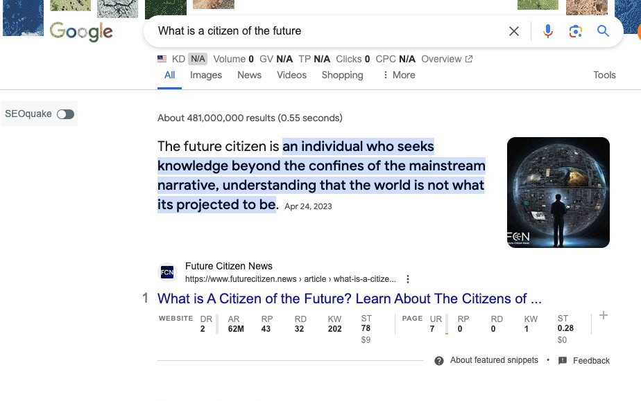 UtilityTheory's tweet photo. Check it out! 💡
Google is recognizing the term "Citizen of the Future"
🤝 #CitizensoftheFuture #FutureCitizens #4IR https://t.co/U6MT4Fyaft