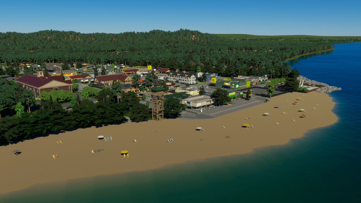 jplayscities's tweet photo. Beachfront living in Cities Skylines II 🏖️ #Downunda #CitiesSkylines https://t.co/nR2HYKUsPl