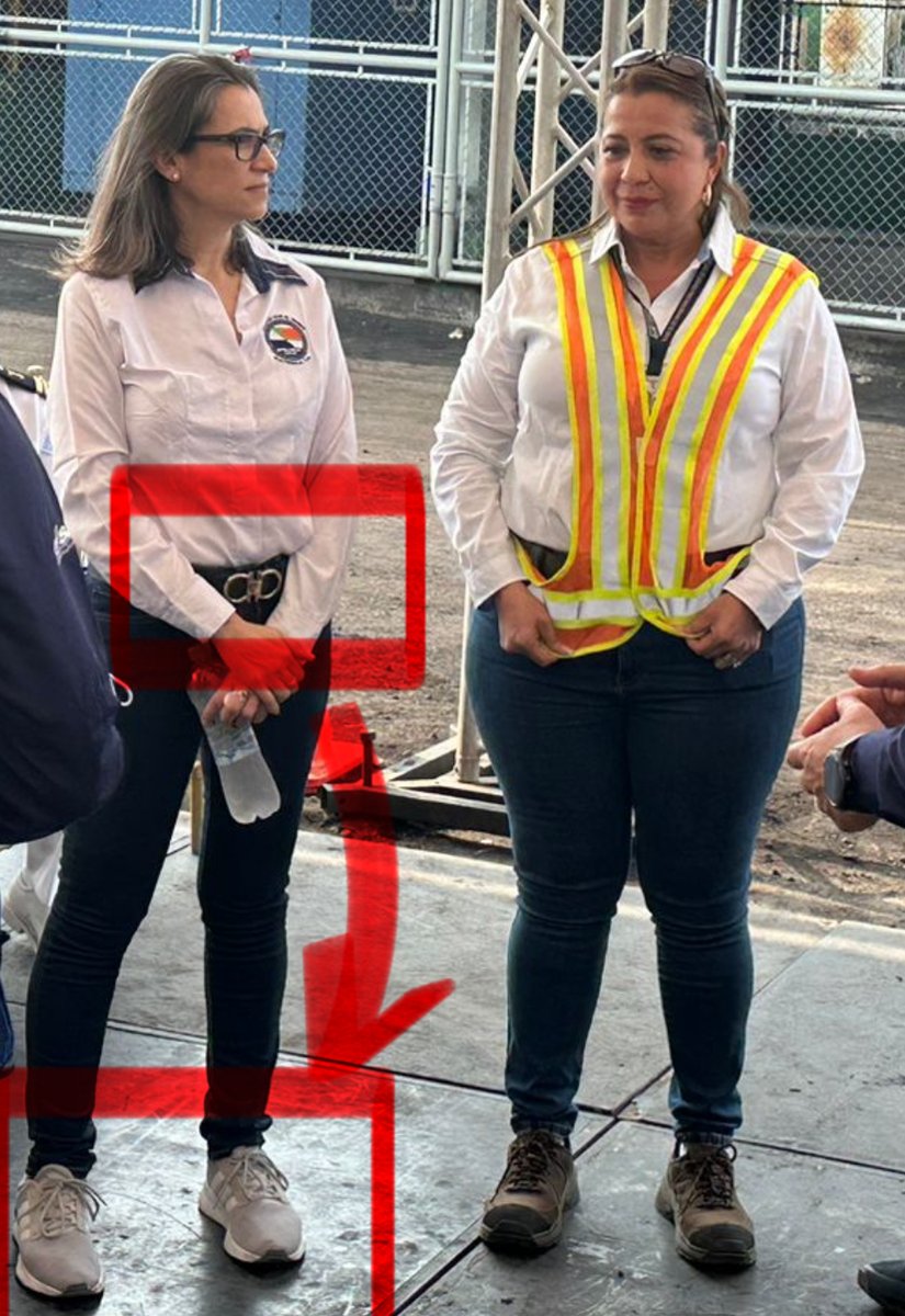 vicentatecuenta's tweet photo. 🚨Aceptar un cargo sin estar capacitada también es corrupción🚨

Marilyn Renata Morales Paz jamás había pisado un recinto portuario, pero fue nombrada presidenta de EPQ por @barevalodeleon

Marilyn es incompetente para el puesto, por eso no sabe que debe usar botas con punta de acero, en su primer día llevó sus tenis @adidas y se sentía cool, o sea pues, así fresh.

Marilyn es la Pirrurris portuaria en "Su primera chamba"

A la par estaba una verdadera trabajadora portuaria que tiene décadas sirviendo al puerto, sus botas con punta de acero, su chaleco de seguridad y su ojo entrenado dan cuenta de conocimiento.

Marilyn fue nombrada sin tener experiencia, sin conocimiento portuario.

Marilyn representa la improvisación de @semilla

Aún así llegó a EPQ engreída, prepotente y haciendo de menos a los empleados que llevan años pasando sol y sudando la gota amarga para ganarse un salario digno. 🧵1/2