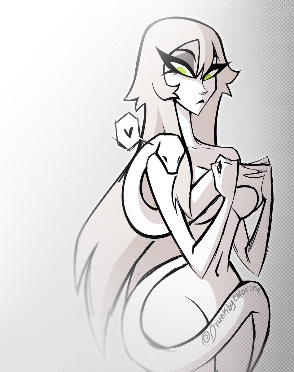 Posting this sketch of Eve because i rly like it👁️ (don’t worry my version of Eve always changes) #HazbinHotelEve #Eve #doodle #sketch