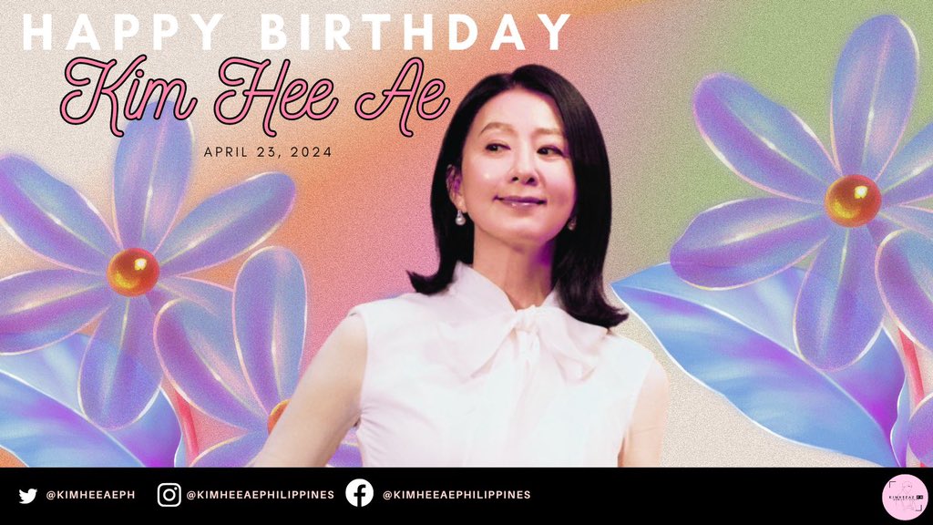 KimHeeAePH's tweet photo. HAPPY HEE AE DAY 🫶🏻 

#김희애 #KIMHEEAE #HAPPYBIRTHDAY #2023_4_23 https://t.co/EiyjZ7Gt5J