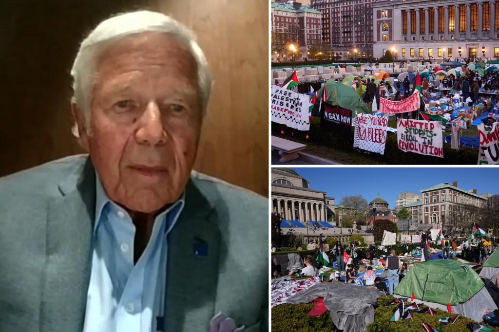 Patriots owner Robert Kraft calls tenured Columbia professors one of the ‘biggest problems’ as anti-Israel protests roil campus trib.al/QShv8WD