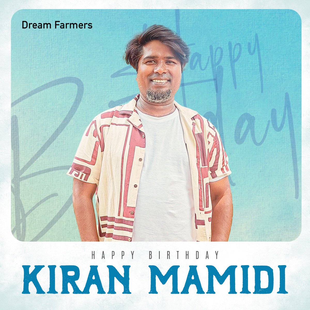 Wishing the Creative & Talented Art Director & Production Designer #KiranMamidi Garu a very Happy Birthday. Wishing you all the good health & success.