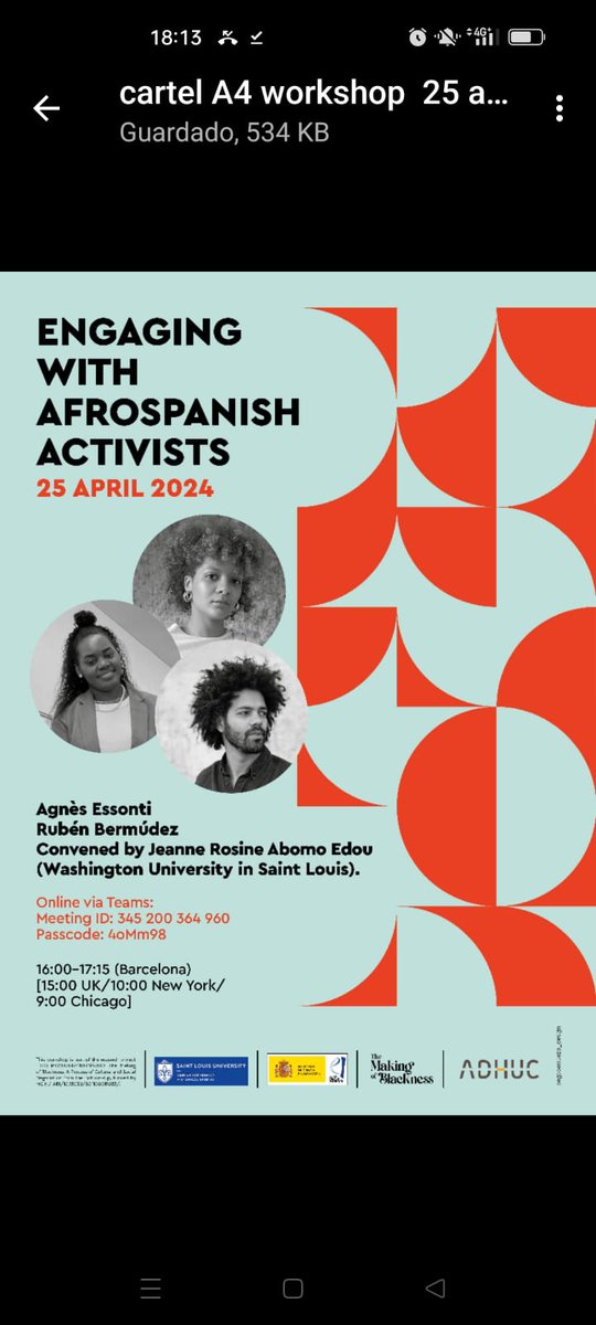 Join me on April 25 for a roundtable with Agnès Essonti and Rubén Bermúdez as my special guests.
 
#Artivismo