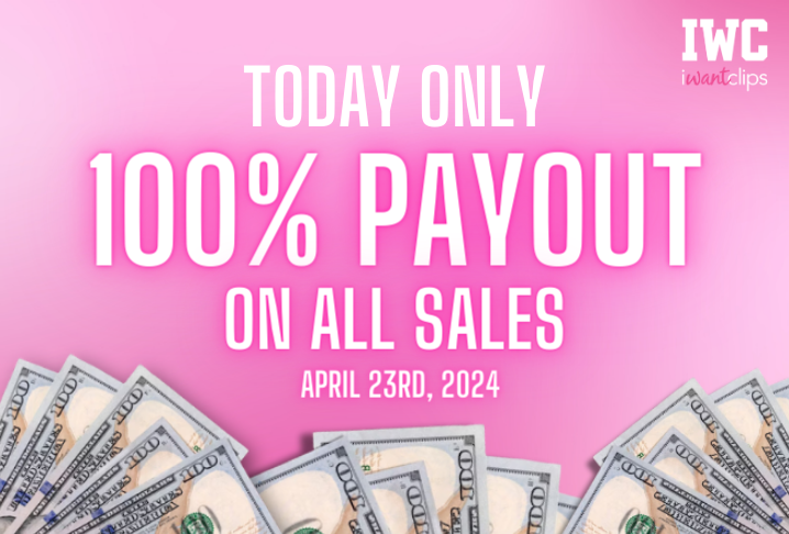 💸 Attention IWC Artists and Fans! 💸 Exciting news! From midnight on April 23, 2024, to midnight on April 24, 2024, Artists will enjoy a 100% payout on all sales! Thank you for celebrating our 10th anniversary with us all month long!