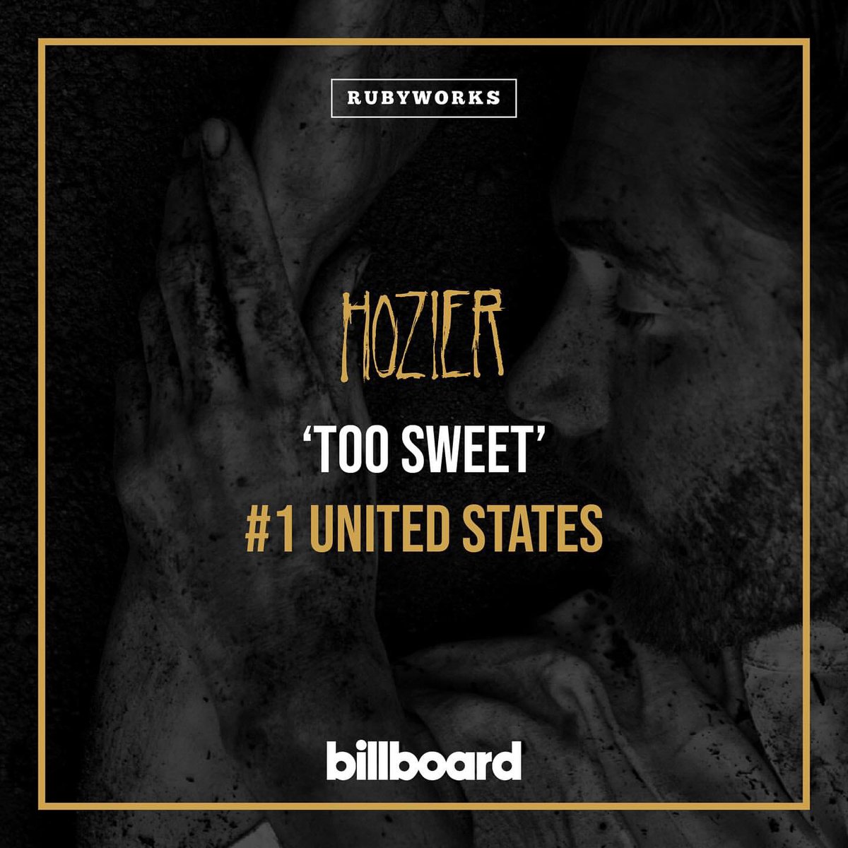 🚀 | AND HE MADE IT @Hozier’s “Too Sweet” is #1 on the @billboardcharts Hot 100! 🔥 This is the first time Hozier has topped the Billboard Hot 100. This song is now Andrew’s highest performing effort, beating “Take Me to Church,” which peaked at No. 2.