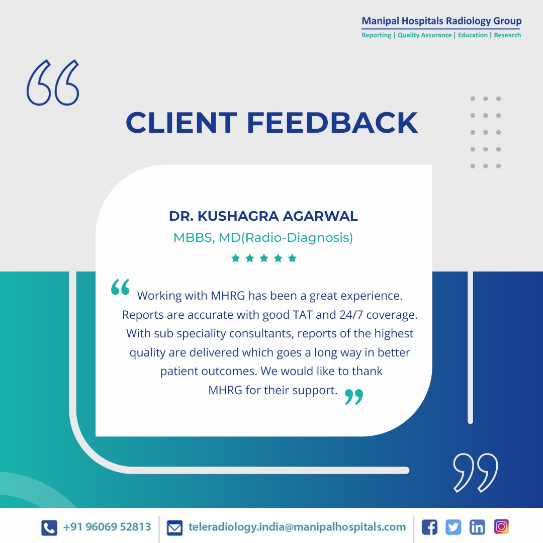 Experience excellence in Teleradiology services! Join our satisfied clients and discover the difference. Connect with us today for top-notch radiology solutions tailored to your needs.