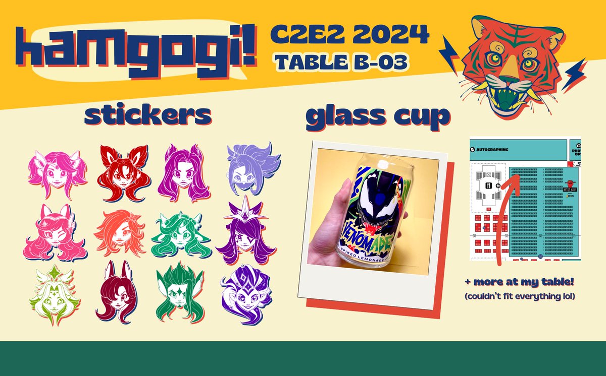 my catalog for c2e2 !! i'll be at table b-03 !! this isn't everything (couldn't fit it all), so swing by and say hi !!