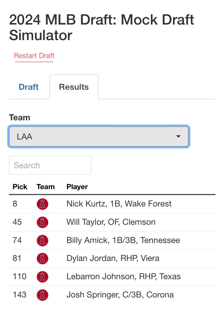 Already in functional testing phase of the MLB draft mock simulator! Excited to release this one!