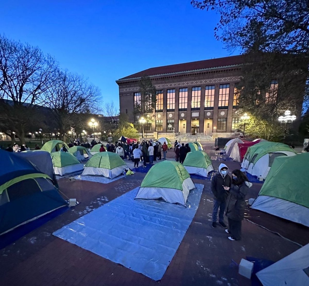 Who bought all the tents?