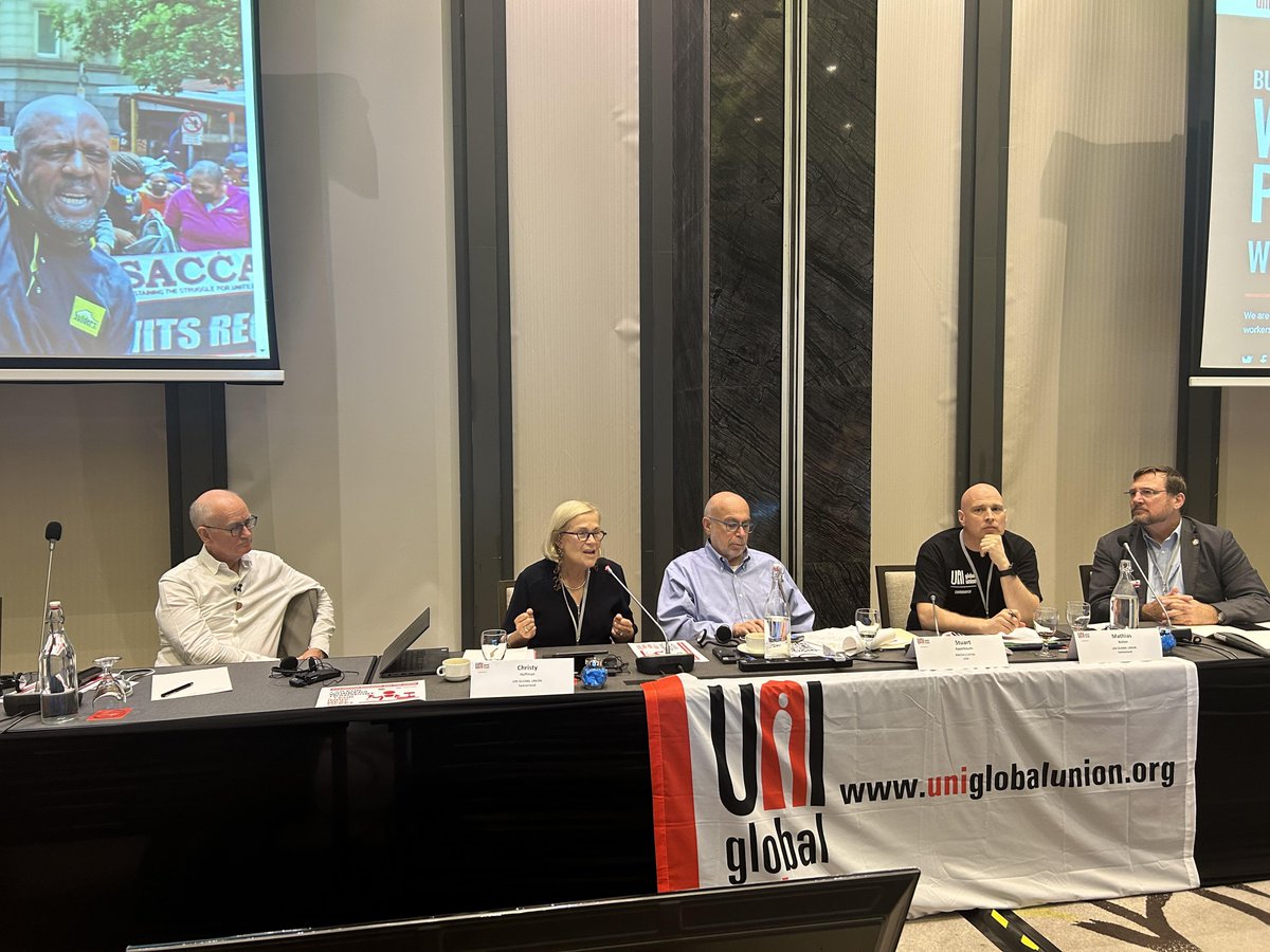 📌@CHoffmanUNI updated the UNI Commerce Global Steering Committee on @uniglobalunion's work on Amazon and #MakeAmazonPay campaign. Highlighting the recent progress achieved in multiple countries including the UK and Canada, @CHoffmanUNI said, 'We must win and we will win!'