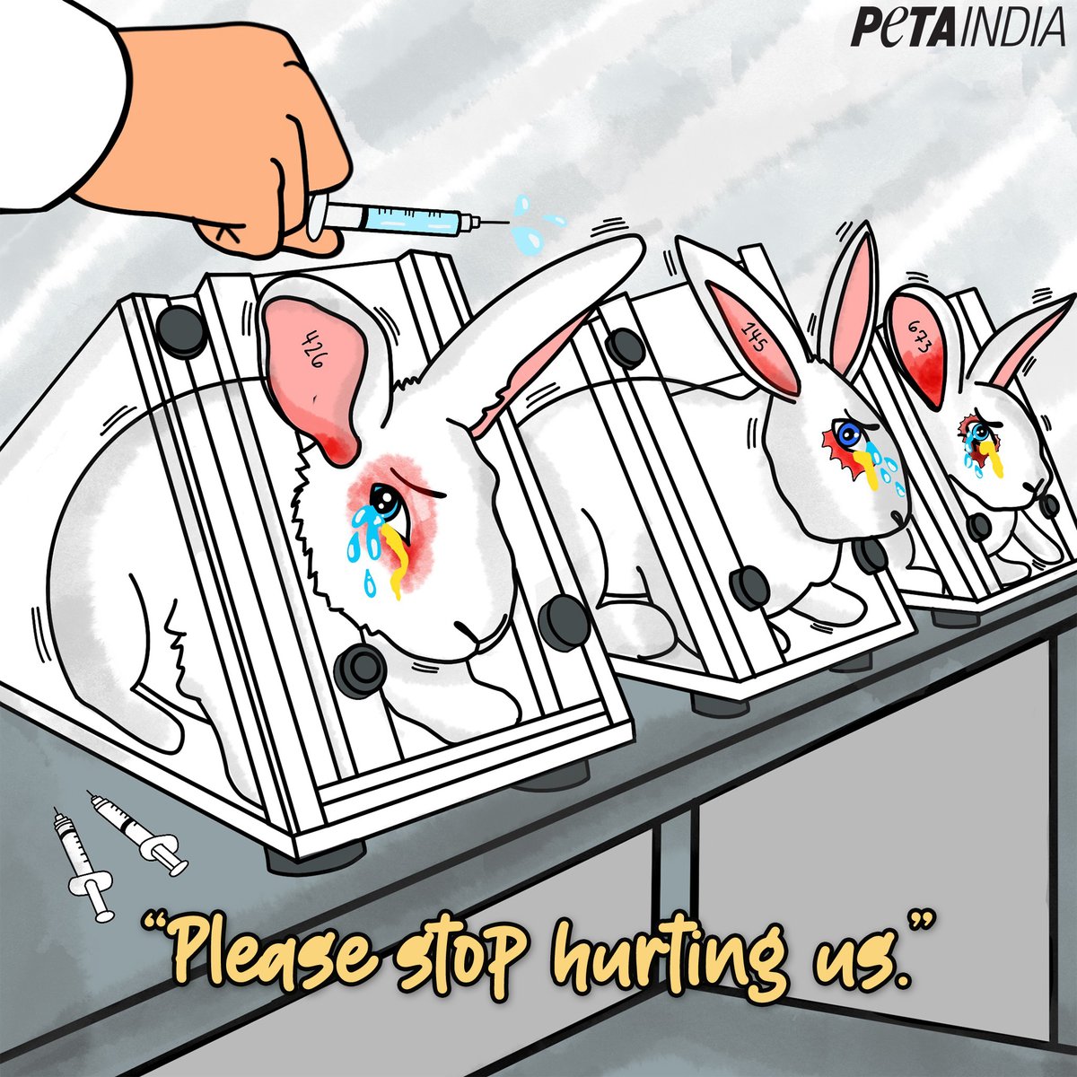 PetaIndia's tweet photo. Don’t want to see them suffer for your cosmetics?
Check out this list of cruelty-free brands to make sure you always shop animal-test free. 🐰♥️
https://t.co/ANzfuSxjF6
#WWAIL #WorldWeekForAnimalsInLaboratories https://t.co/dRh01gguMj
