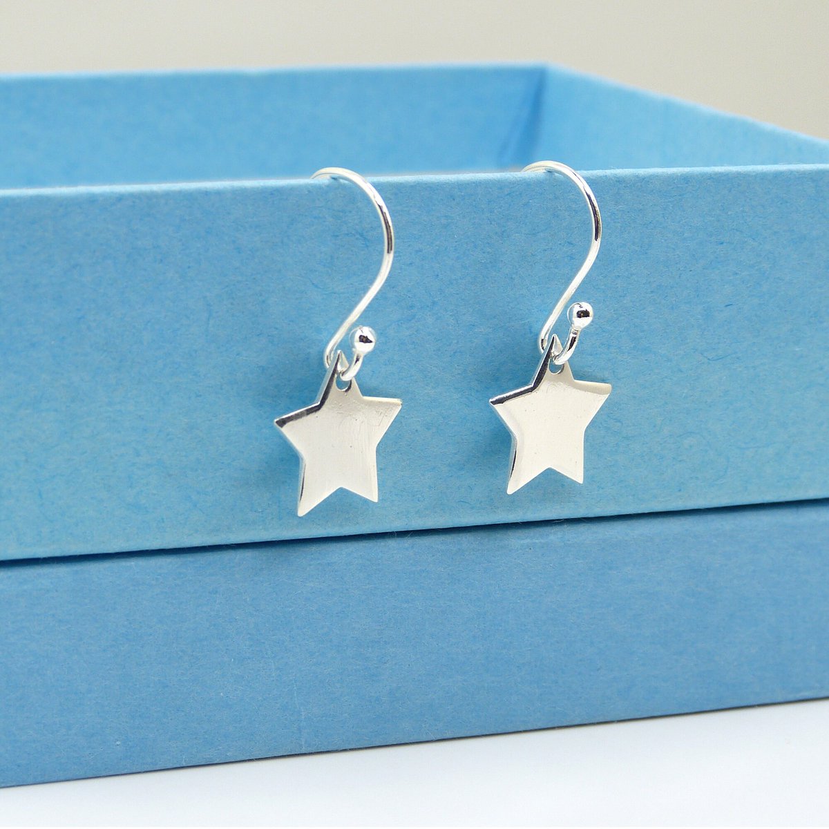 Sterling Silver Earrings, Star Earrings, Charm Earrings, Nature Earrings, Everyday Earrings, Star Drop Earrings tuppu.net/fd98821d #EarlyBiz #elevenseshour #UKGiftHour #thestrandline #MHHSBD #shopindie #UKGiftAM #womaninbizhour #HandmadeHour #Etsy