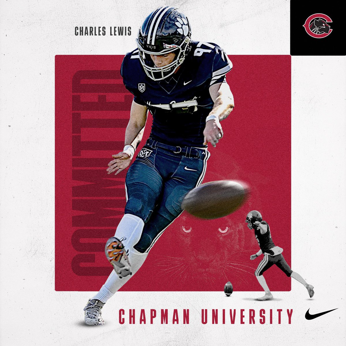 Charlewis05's tweet photo. Commited!!! @Chapman_Fb https://t.co/RaKHibKmfJ