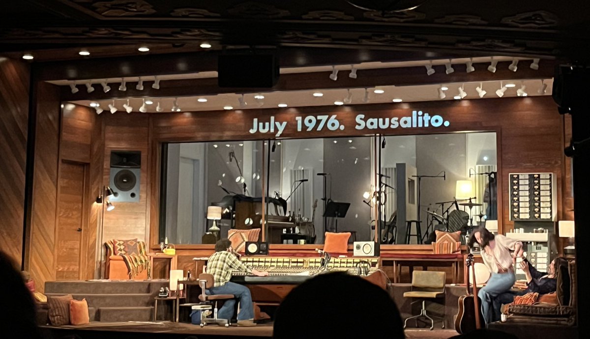 drjimmyando's tweet photo. Wow #stereophonic on broadway really delivered, capturing @fleetwoodmac inspired tumultuous recording sessions, with stunning compositions  from Arcade Fire’s @butlerwills. Joints, music and bags of drama…and blow! The hottest ticket in town! (…even if Tusk was a flop). https://t.co/SsypS0QK7R