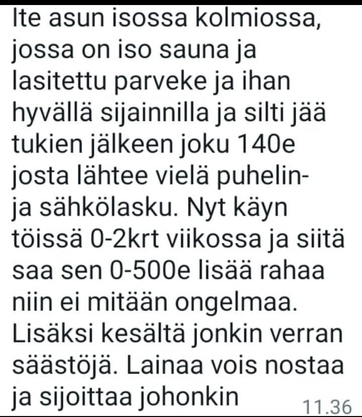 IKanniainen's tweet photo. @SebastianTyne Kysyin tutulta opiskelijalta miten hän aikoo pärjätä. Opiskelee amk:ssa. https://t.co/6oL19DqvV7