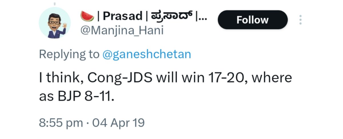 @Manjina_Hani Nin prediction ge Nan T***** ikka.

2019 en prediction guru 🤣👇