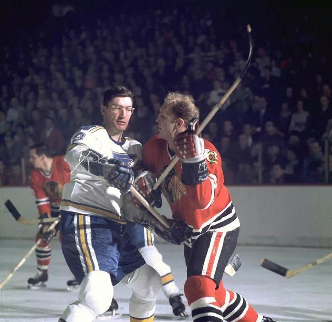 My favorite conspiracy theory is that Buddy Holly wasn’t on the plane and signed with the St. Louis Blues under the pseudonym “Al Arbour.” He called his stick Peggy Sue and he wasn’t afraid to introduce her to your gonads.