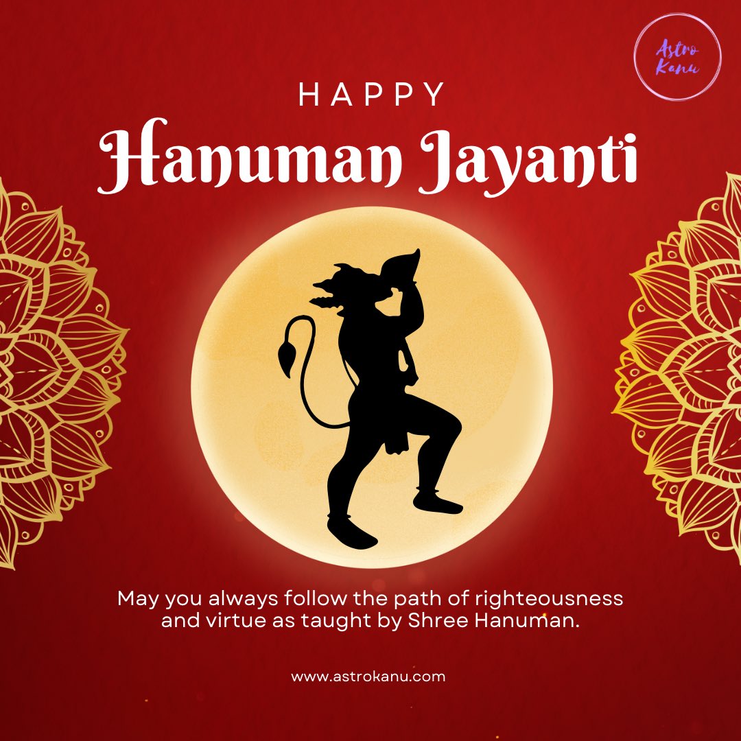 Many Wishes 

#astrokanu #astrokanuapp #hanumanjayanti #hanuman