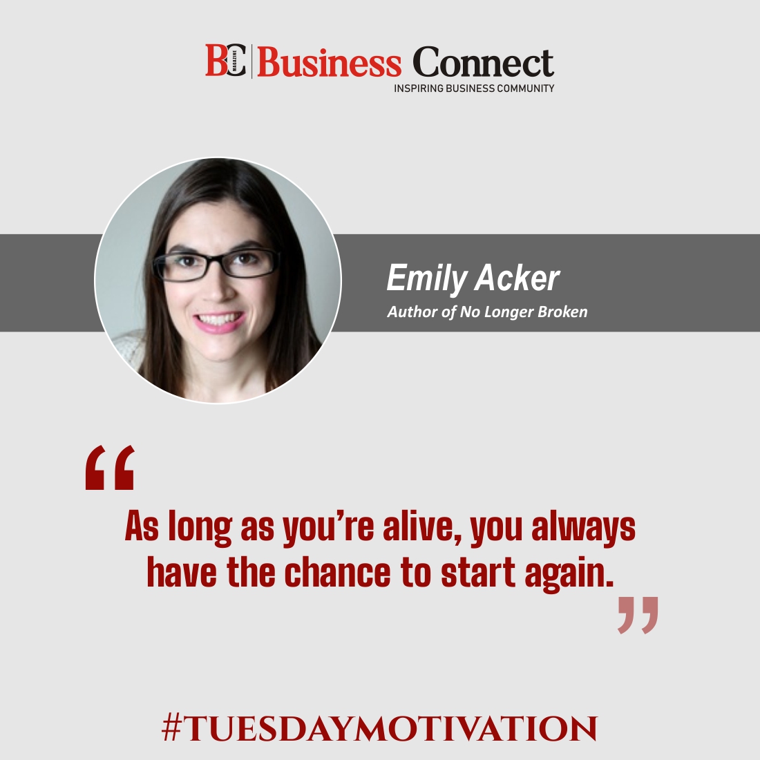 As long as you’re alive, you always have the chance to start again.-Emily Acker

#emilyacker #EmilyAckerquote #morningvibe #success #quotesoftheday #motivationdaily #positivevibes #positivequote #inspirationalquotes #dailymotivationalquotes #morningquotes