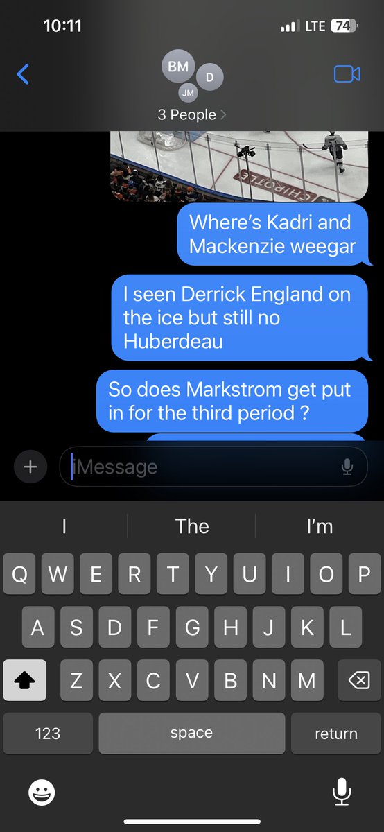 sparken_87's tweet photo. The family group chat with my #fLames family members 
#letsgooilers #NHL  #playoffs https://t.co/4VKcU6iBKk