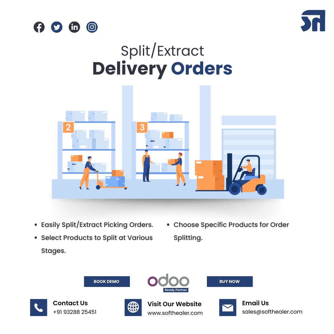 🔧 New Feature Alert: Split/Extract Delivery Orders! 📦

🔗 Discover how to simplify your sales at :   softhealer.com/r/zRw

WhatsApp: +91 93288 25451

#WarehouseManagement #Logistics #InventoryControl #BusinessEfficiency #OrderManagement #POSSystem #RetailManagement