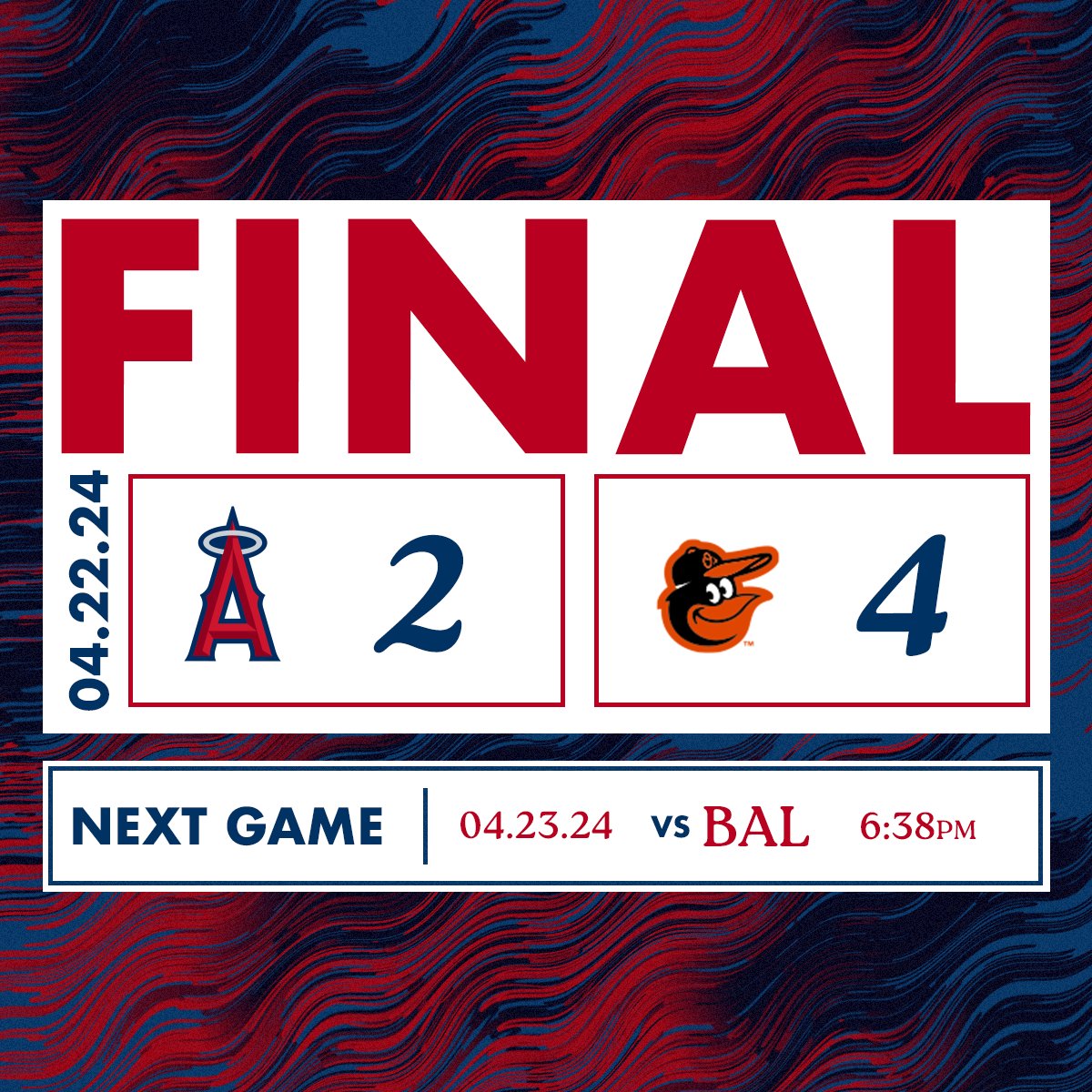 FINAL: Angels 2, Orioles 4