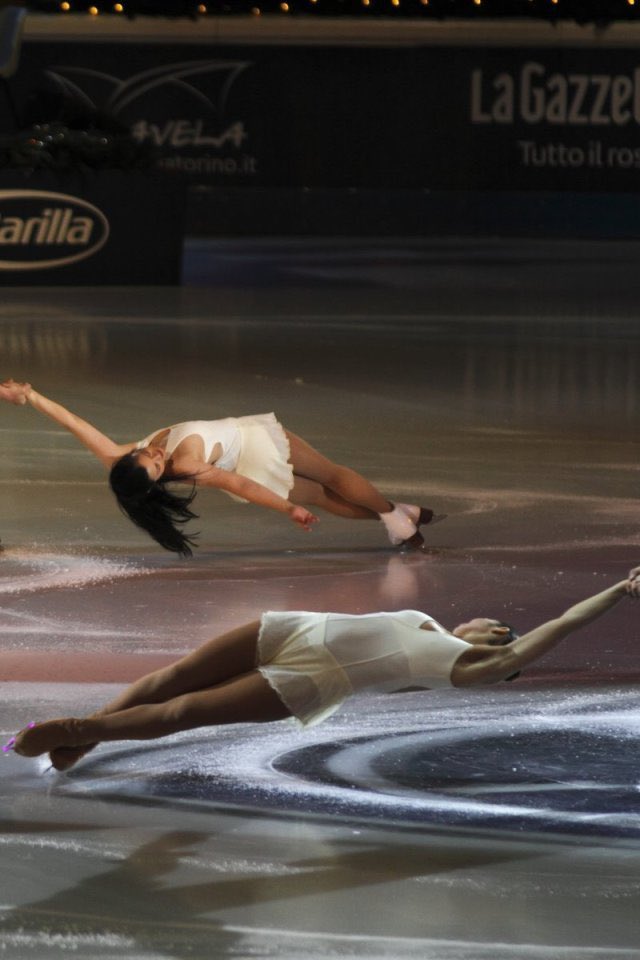 Kyoko Ina & Stefania Berton At Capodanno on Ice