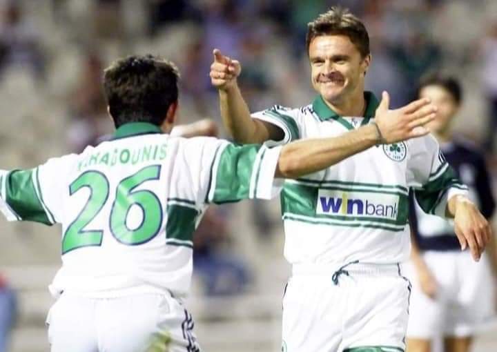 2000-01 Ο Γιώργος Καραγκούνης με τον Κριστόφ Βαζέχα.#paofc