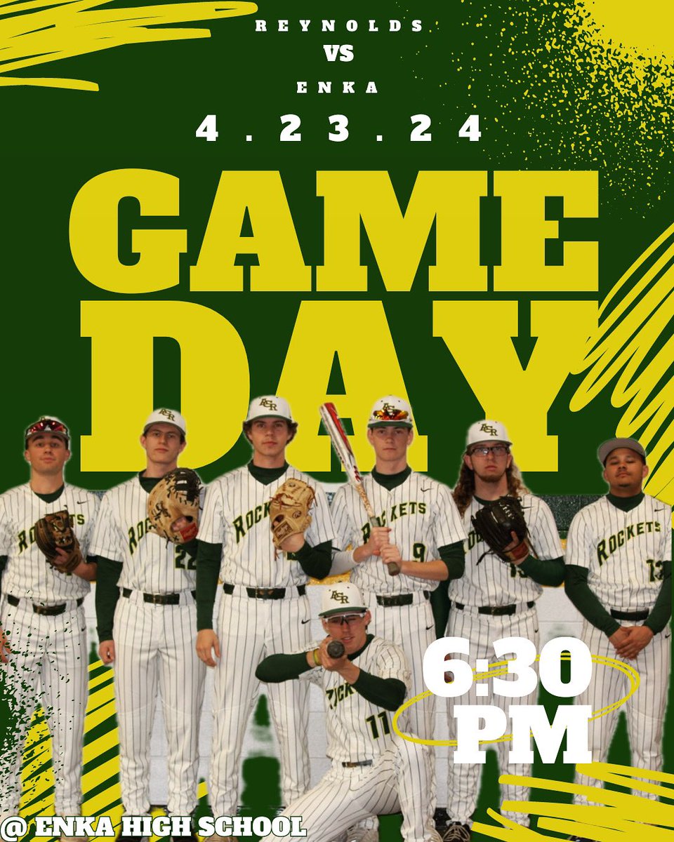 ACR_Baseball's tweet photo. 🚨Gameday🚨

The Rockets are on the road today for a conference matchup against the Jets of Enka High school.

📍Enka High School
⏰JV-4:00/V-6:30

Go Rockets!🚀 💎🐶

#biggreenmachine https://t.co/v7pIWJDHGe