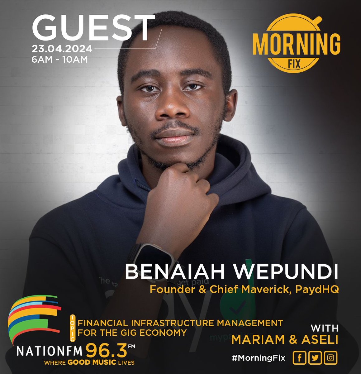 Let's dive into the world of money and tech with @b3npayd! #MorningFix @brian_aseli x @MariamBishar
