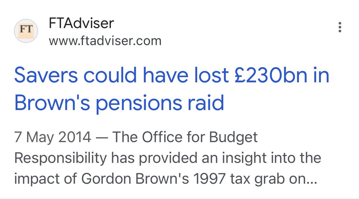 @UKLabour State Pensions increased by £3.40 a month by #LabourParty in 2008. This wasn’t the lowest rise under the Labour Party and it followed the attack on pensions by Gordon Brown in 1997… ..the State pension was increased by Tories this year by £17.35 a month…who do you trust?