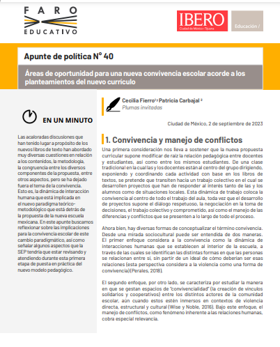 #ApunteDePolítica | ¿Cómo potenciar una nueva convivencia desde la escuela?, el siguiente texto reflexiona al respecto. Te invitamos a leerlo completo 👇 🔗 lc.cx/3p_GJ3