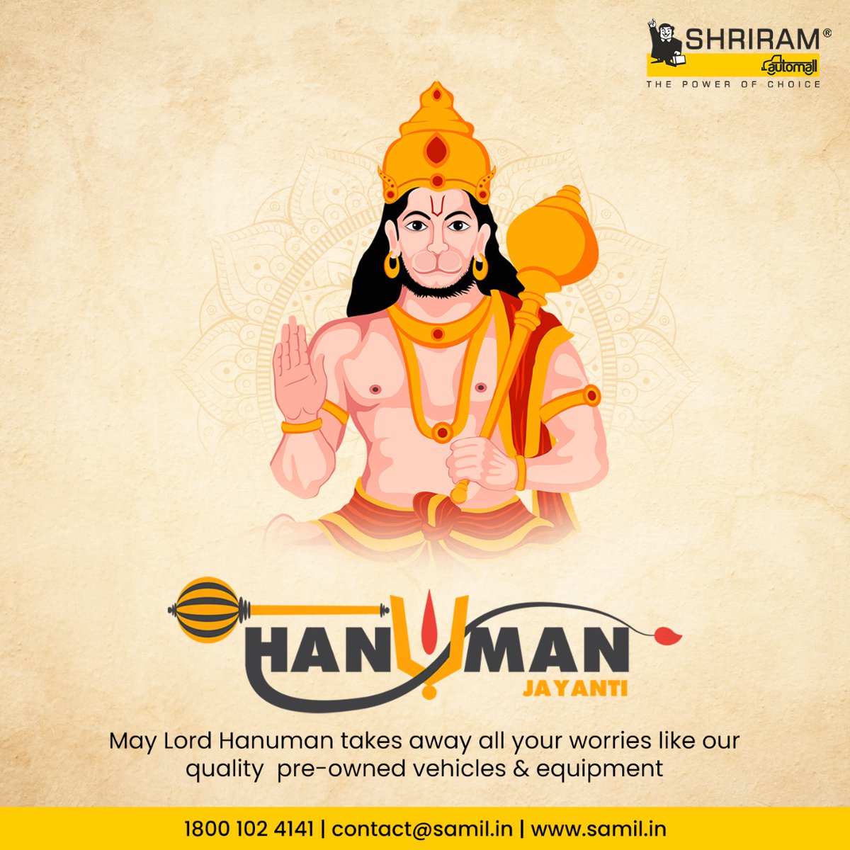 On this auspicious occasion of Hanuman Jayanti, may the blessings of Lord Hanuman fill your life with strength, courage, and unwavering devotion. Let us draw inspiration from his boundless energy and undying commitment to righteousness.
Wishing everyone a blessed Hanuman Jayanti!