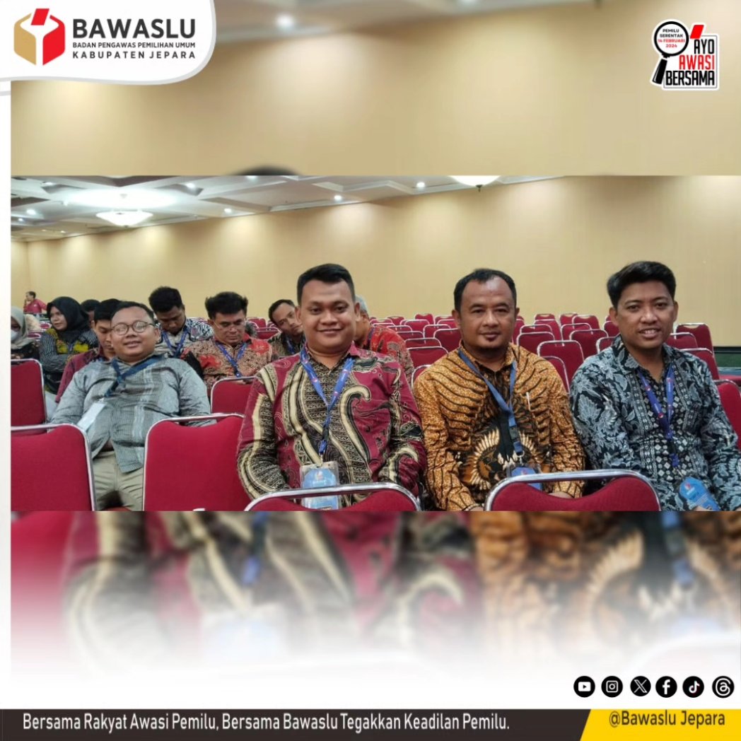 #SahabatBawaslu Bawaslu Jepara ikuti konsolidasi nasional evaluasi kelembagaan dalam pelaksanaan Pemilu tahun 2024 dan persiapan pengawasan Pemilihan Gubernur, Bupati dan Walikota tahun 2024.

#bawaslu #bawaslujateng #bawaslujepara #AyoAwasiBersama  #PemilihanSerentak2024