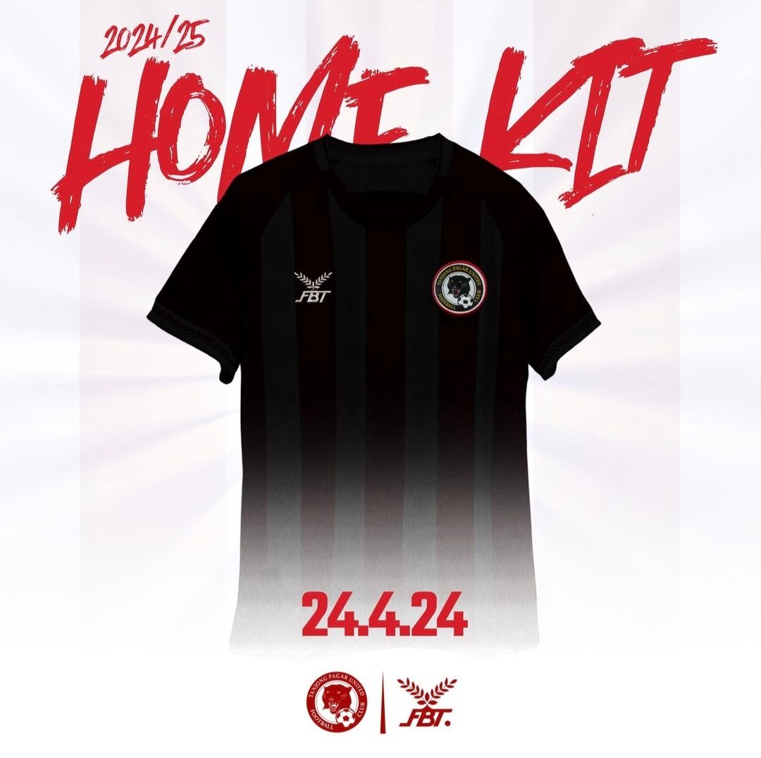 Looks like Tanjong Pagar United are committing to a staggered launch of their 24/26 kits, with the home shirt releasing tomorrow after weeks of teasing. Stripes return for the first time since 2020. #SPL