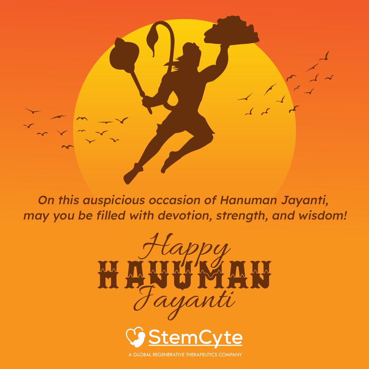 Wishing you a blessed Hanuman Jayanti! May the grace of Lord Hanuman fill your heart with courage, your mind with wisdom, and your life with happiness Jai Shri Ram!
#hanumanji #bajrangbali #lordhanuman #hanumanchalisa #jaishreeram #stemcyteindia #stemcellbanking #cordbloodbanking