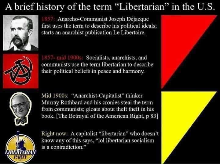 @kaliajc26 @Logisticsexpert @BrilynHollyhand Hey, right-wingers hijacked the word 'libertarian' first. Turnabout is fair play.