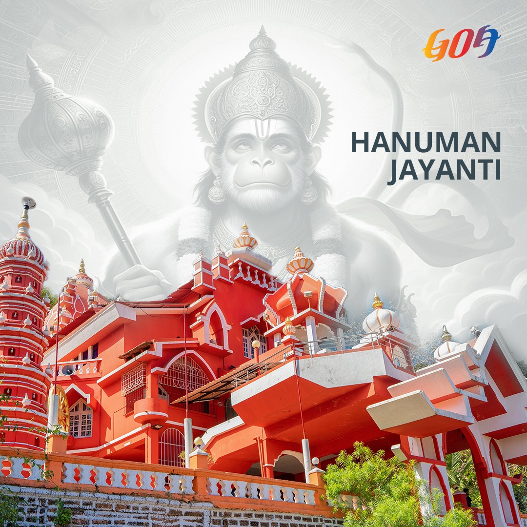 May the blessings of Lord Hanuman fill your life with boundless strength and devotion. Warm wishes to all on the auspicious occasion of Hanuman Jayanti from Goa Tourism! #GoaTourism #RegenerativeTourismGoa #GoaBeyondBeaches #SpiritualTourism #HanumanJayanti #HanumanJaynti2024