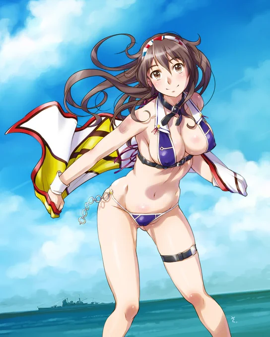 狼さん昨日でした。#艦これ #足柄 #進水日 