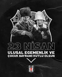 Bugün çocuklar gibi şeniz çünkü hem 23 Nisan Ulusal Egemenlik ve Çocuk Bayramı hem de #BeşiktaşınMaçıVar
