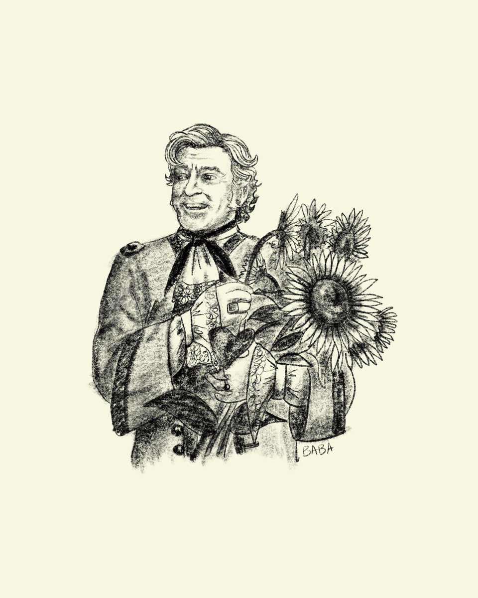 Stede with sunflowers for @KindKiosk 

#ofmd #ofmdfanart #ourflagmeansdeath #ourflagmeansdeathfanart #stedebonnet