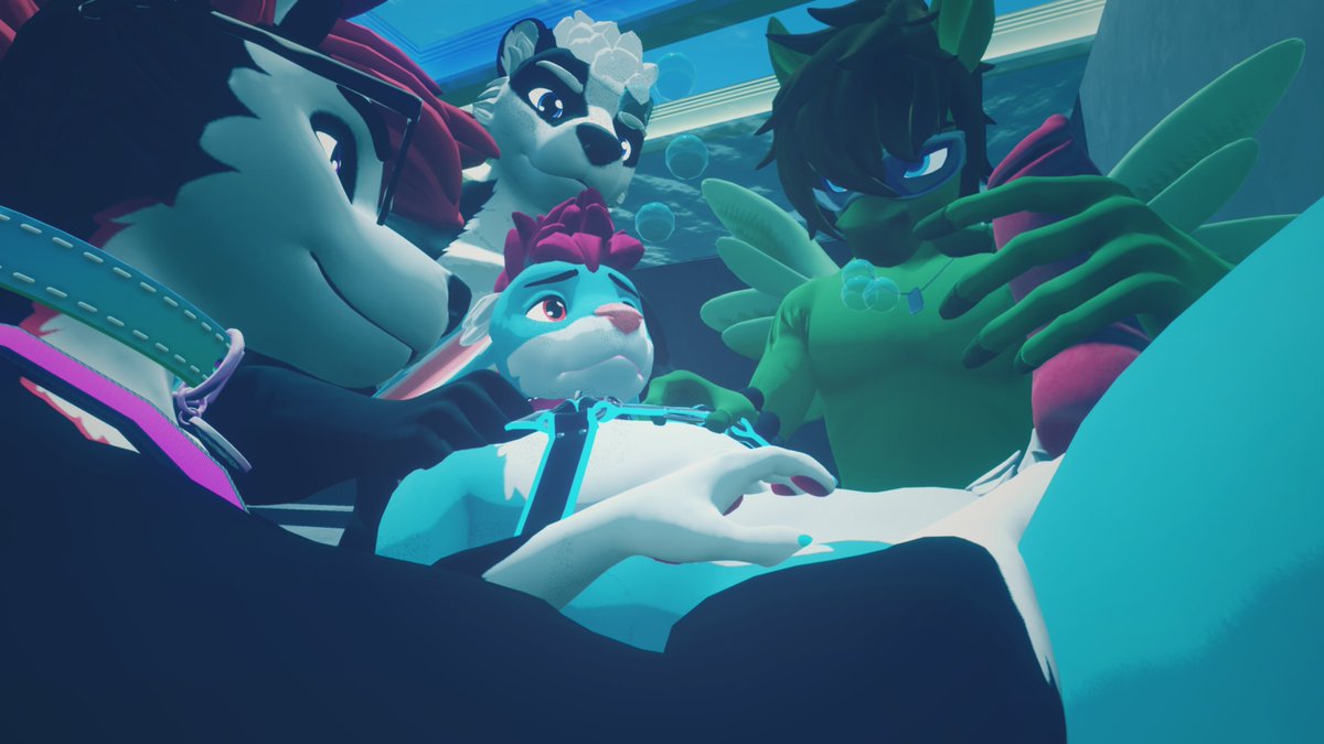 Darksydeofmoon's tweet photo. Bunny being bullied by the boys 🐰🥕🫧
🐶@ADA_afterbark
🦡@B_Badger_MD
🐴https://t.co/bj8KQfaOGG https://t.co/gKQ0o15BKz