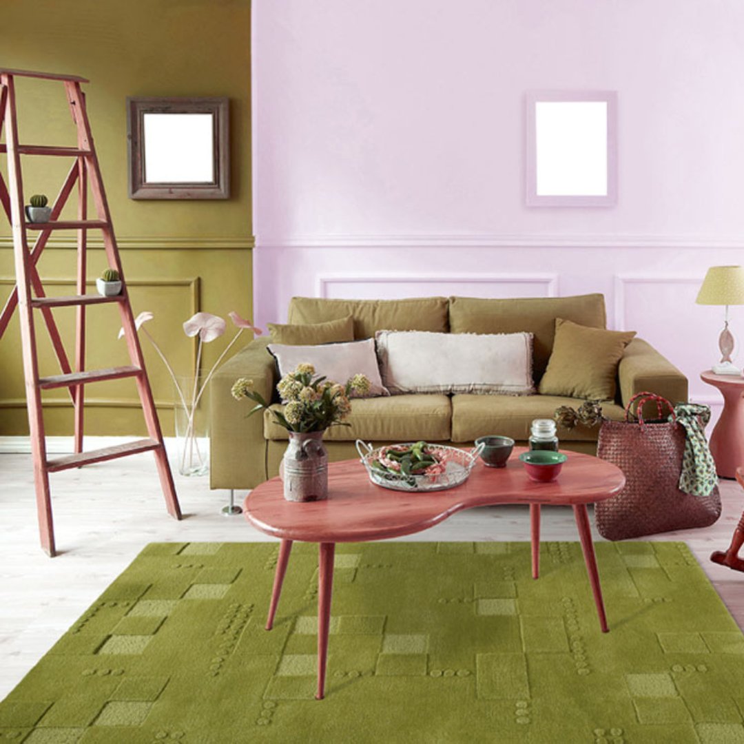Brilliant color choices reminiscent of the sunny vacation town that is its namesake, the Miami would be a fantastic addition to any sky-rise apartment or loft. Enquire Now 👉 bit.ly/3w53fPI #handtufted #geometric #wool #cotton #contemporary #greencolor #carpets