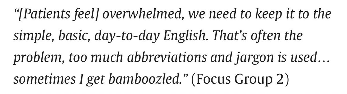 ✨Did you know that patients report feeling overwhelmed by complex medical jargon & bad news? This makes it difficult to process info & ask questions. 📌Communication in plain language, esp when discussing sensitive topics is crucial. 🤔How do you deliver bad news to patients?